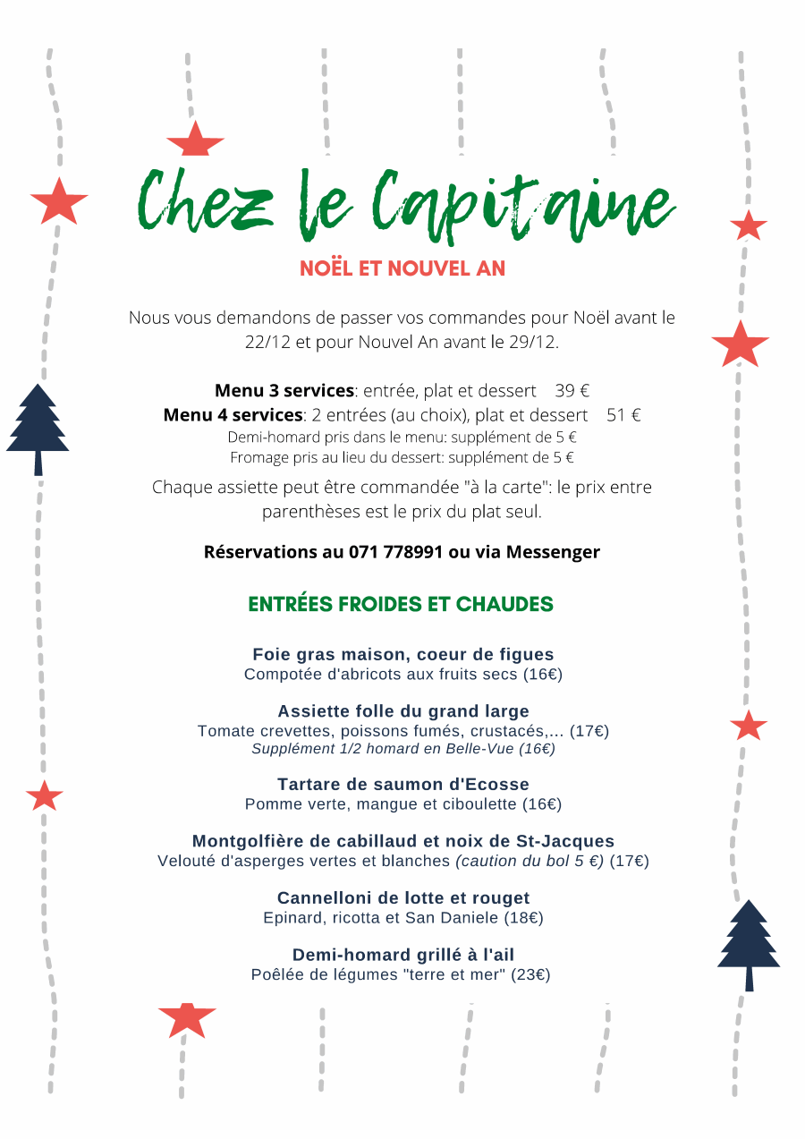 menus-fetes-2021-01 Chez le Capitaine Restaurant à Auvelais
